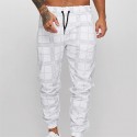 Men's Sweatpants Pocket Cotton Plaid / Check Sport Athleisure Bottoms Breathable Soft Comfortable Everyday Use Street Casual Athleisure Daily Outdoor