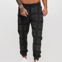 Men's Sweatpants Pocket Cotton Plaid / Check Sport Athleisure Bottoms Breathable Soft Comfortable Everyday Use Street Casual Athleisure Daily Outdoor