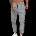 Men's Sweatpants Pocket Cotton Plaid / Check Sport Athleisure Bottoms Breathable Soft Comfortable Everyday Use Street Casual Athleisure Daily Outdoor
