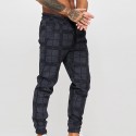 Men's Sweatpants Pocket Cotton Plaid / Check Sport Athleisure Bottoms Breathable Soft Comfortable Everyday Use Street Casual Athleisure Daily Outdoor