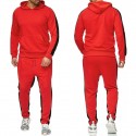 Men's Sweatsuit 2 Piece Set Elastic Waistband Hoodie Sport Athleisure Clothing Suit Long Sleeve Breathable Soft Comfortable Exercise & Fitness Everyday Use Athleisure Activewear Outdoor Fitness