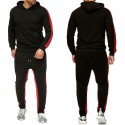 Men's Sweatsuit 2 Piece Set Elastic Waistband Hoodie Sport Athleisure Clothing Suit Long Sleeve Breathable Soft Comfortable Exercise & Fitness Everyday Use Athleisure Activewear Outdoor Fitness