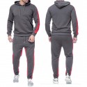 Men's Sweatsuit 2 Piece Set Elastic Waistband Hoodie Sport Athleisure Clothing Suit Long Sleeve Breathable Soft Comfortable Exercise & Fitness Everyday Use Athleisure Activewear Outdoor Fitness
