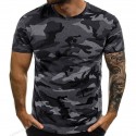 Men's Tee / T-shirt Crew Neck Camouflage Sport Athleisure Shirt Short Sleeve Warm Breathable Soft Comfortable Everyday Use Street Casual Athleisure Daily Outdoor
