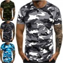 Men's Tee / T-shirt Crew Neck Camouflage Sport Athleisure Shirt Short Sleeve Warm Breathable Soft Comfortable Everyday Use Street Casual Athleisure Daily Outdoor