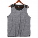 Men's Tank Top Tee / T-shirt Patchwork Crew Neck Solid Color Color Block Sport Athleisure Shirt Sleeveless Breathable Soft Sweat Out Yoga Tennis Exercise & Fitness Running Walking Training Casual