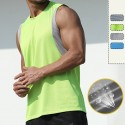 Men's Tank Top Tee / T-shirt Mesh Patchwork Crew Neck Color Block Sport Athleisure Shirt Sleeveless Breathable Quick Dry Soft Sweat Out Yoga Tennis Exercise & Fitness Running Walking Training Casual