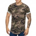 Men's Running Shirt Crew Neck Camo / Camouflage Sport Athleisure Tee Tshirt Shirt Short Sleeve Breathable Quick Dry Moisture Wicking Soft Gym Workout Running Active Training Jogging Exercise Athletic