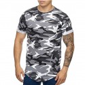 Men's Running Shirt Crew Neck Camo / Camouflage Sport Athleisure Tee Tshirt Shirt Short Sleeve Breathable Quick Dry Moisture Wicking Soft Gym Workout Running Active Training Jogging Exercise Athletic