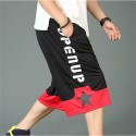Men's Running Shorts Sweatshorts Drawstring Letter Sport Athleisure Bottoms Breathable Quick Dry Moisture Wicking Soft Fitness Gym Workout Running Jogging Exercise Athletic Activewear / Micro-elastic