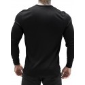 Men's Yoga Top Crew Neck Cotton Solid Color Sport Athleisure Tee Tshirt Shirt Long Sleeve Breathable Quick Dry Comfortable Yoga Gym Workout Running Activewear / Micro-elastic