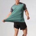 Men's Tee / T-shirt Color Block Crew Neck Color Block Sport Athleisure T Shirt Shirt Short Sleeves Breathable Moisture Wicking Soft Comfortable Everyday Use Casual Athleisure Daily Activewear Outdoor