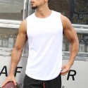 Men's Tank Top Tee / T-shirt Pure Color Crew Neck Solid Color Sport Athleisure Shirt Sleeveless Breathable Quick Dry Soft Sweat Out Yoga Tennis Exercise & Fitness Running Walking Training Casual