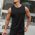 Men's Tank Top Tee / T-shirt Pure Color Crew Neck Solid Color Sport Athleisure Shirt Sleeveless Breathable Quick Dry Soft Sweat Out Yoga Tennis Exercise & Fitness Running Walking Training Casual