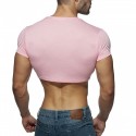 Men's Running Shirt Crop Top V Neck Cotton Graphic Patterned Sport Athleisure Tee Tshirt Shirt Short Sleeve Breathable Quick Dry Moisture Wicking Soft Fitness Running Walking Jogging Exercise