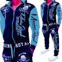 Men's 2-Piece Hooded Sweatshirt and Pants Suit Sportswear Athleisure Casual Outfit