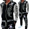 Men's 2-Piece Hooded Sweatshirt and Pants Suit Sportswear Athleisure Casual Outfit