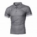 Men's Golf Shirt Polka Dot Turndown Casual Street Daily Sports Button-Down Short Sleeve Tops Classic Black / Red White Blue / Summer Comfortable Quick dry