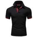 Men's Golf Shirt Solid Color Plain Turndown White Black Wine Orange Dark Gray Short Sleeve Plus Size Street Casual Tops Casual Soft Breathable Beach