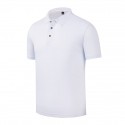 Men's Golf Shirt Solid Color Turndown White Black Blue Gray Yellow Short Sleeve Outdoor Casual Button-Down Tops Fashion Casual Comfortable / Sports