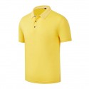 Men's Golf Shirt Solid Color Turndown White Black Blue Gray Yellow Short Sleeve Outdoor Casual Button-Down Tops Fashion Casual Comfortable / Sports