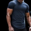 Men's T shirt Tee Solid Color V Neck White Black Gray Navy Blue Short Sleeve Street Casual Tops Basic Fashion Classic Comfortable / Summer / Summer / Sports