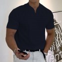 Men's T shirt Tee Solid Color V Neck Light Purple Green White Black Gray Short Sleeve Casual Daily Tops Sports Fashion Lightweight Muscle / Summer / Summer