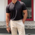 Men's T shirt Tee Solid Color V Neck Light Purple Green White Black Gray Short Sleeve Casual Daily Tops Sports Fashion Lightweight Muscle / Summer / Summer