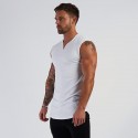 Men's Tank Top Vest Undershirt Solid Color V Neck Wine White Black Gray Army Green Sleeveless Casual Daily Tops Cotton Sports Fashion Lightweight Muscle / Summer / Summer