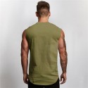 Men's Tank Top Vest Undershirt Solid Color V Neck Wine White Black Gray Army Green Sleeveless Casual Daily Tops Cotton Sports Fashion Lightweight Muscle / Summer / Summer