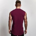 Men's Tank Top Vest Undershirt Solid Color V Neck Wine White Black Gray Army Green Sleeveless Casual Daily Tops Cotton Sports Fashion Lightweight Muscle / Summer / Summer