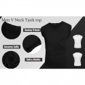 Men's Tank Top Vest Undershirt Solid Color V Neck Wine White Black Gray Army Green Sleeveless Casual Daily Tops Cotton Sports Fashion Lightweight Muscle / Summer / Summer