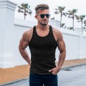 Men's Tank Top Vest Undershirt Solid Color Crew Neck White Black Blue Gray Red Sleeveless Casual Daily Tops Sports Fashion Lightweight Big and Tall / Summer / Summer