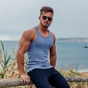 Men's Tank Top Vest Undershirt Solid Color Crew Neck White Black Blue Gray Red Sleeveless Casual Daily Tops Sports Fashion Lightweight Big and Tall / Summer / Summer