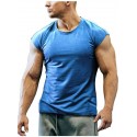 Men's T shirt Tee Solid Color Crew Neck White Black Blue Gray Army Green Short Sleeve Casual Daily Tops Sports Fashion Lightweight Muscle / Summer / Summer