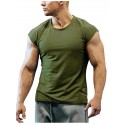 Men's T shirt Tee Solid Color Crew Neck White Black Blue Gray Army Green Short Sleeve Casual Daily Tops Sports Fashion Lightweight Muscle / Summer / Summer