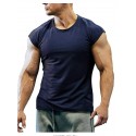 Men's T shirt Tee Solid Color Crew Neck White Black Blue Gray Army Green Short Sleeve Casual Daily Tops Sports Fashion Lightweight Muscle / Summer / Summer