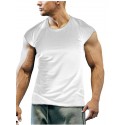 Men's T shirt Tee Solid Color Crew Neck White Black Blue Gray Army Green Short Sleeve Casual Daily Tops Sports Fashion Lightweight Muscle / Summer / Summer