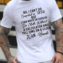 Men's T shirt Tee Letter Graphic Prints Crew Neck White Black Blue Gray Red Short Sleeve Casual Daily Print Tops Sports Fashion Classic / Summer / Summer