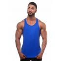 Men's Tank Top Vest Graphic Solid Colored Round Neck White Black Blue Gray Yellow Sleeveless Plus Size Daily Sports Slim Tops Cotton Muscle / Summer / Summer