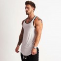 Men's Tank Top Vest Undershirt Solid Color Crew Neck Wine Black / White Black / Gray Green White Sleeveless Casual Daily Patchwork Tops Cotton Sports Fashion Lightweight Big and Tall / Summer