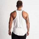 Men's Tank Top Vest Undershirt Solid Color Crew Neck Wine Black / White Black / Gray Green White Sleeveless Casual Daily Patchwork Tops Cotton Sports Fashion Lightweight Big and Tall / Summer