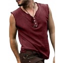 Men's T shirt Tee Solid Color V Neck Green Black Blue Gray Wine Sleeveless Casual Daily Tops Sports Fashion Lightweight Muscle / Summer / Summer