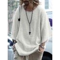 Men's T shirt Tee Shirt Solid Colored Collar Round Neck Black Pink Yellow Khaki Dusty Blue Long Sleeve Casual Daily Tops Fashion Casual Breathable Comfortable