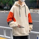 Men's Pullover Hoodie Sweatshirt Hooded Color Block Casual Daily Holiday Designer Sportswear Hoodies Sweatshirts  Long Sleeve White Black / Spring / Fall