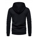 Men's Pullover Hoodie Sweatshirt Hooded Plaid Lace up Casual Daily Holiday Sportswear Casual Hoodies Sweatshirts  Long Sleeve White Black