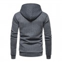 Men's Pullover Hoodie Sweatshirt Hooded Plaid Lace up Casual Daily Holiday Sportswear Casual Hoodies Sweatshirts  Long Sleeve White Black
