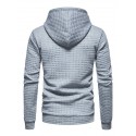 Men's Pullover Hoodie Sweatshirt Hooded Plaid Lace up Casual Daily Holiday Sportswear Casual Hoodies Sweatshirts  Long Sleeve White Black
