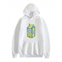 35% cotton lyrical lemonade pullover hoodie long sleeve street real music hip hop casual hoodie basic plus size for men pullover hooded sweatershirt black white Fleece