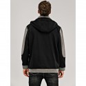 Men's Hoodie Zip Up Hoodie Hooded Color Block Daily Sports Going out Basic Hoodies Sweatshirts  Long Sleeve Black Light gray / Spring / Fall
